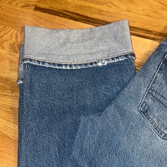 American Eagle Women’s Stovepipe Wide Leg Jeans sz 0 - Picture 2 of 15